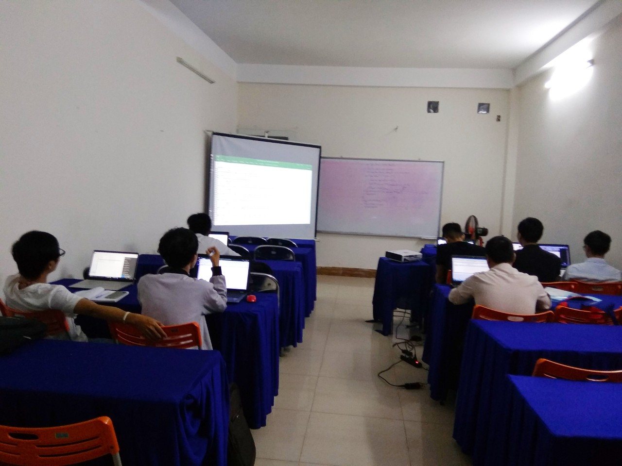 Học viên thực hành nghiệp vụ xây dựng tại lớp đào tạo – Đà Nẵng, 2018