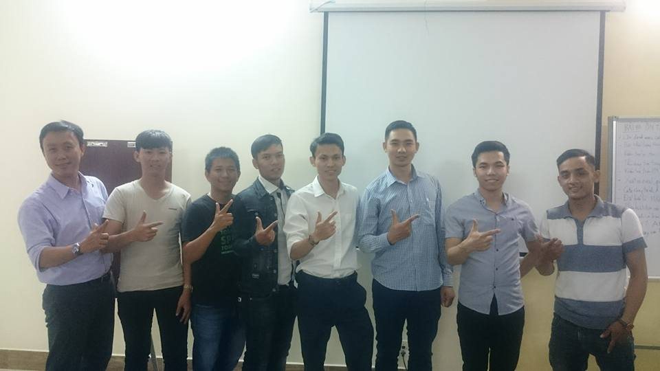 Học viên thực hành nghiệp vụ xây dựng tại lớp đào tạo – Đà Nẵng, 2018