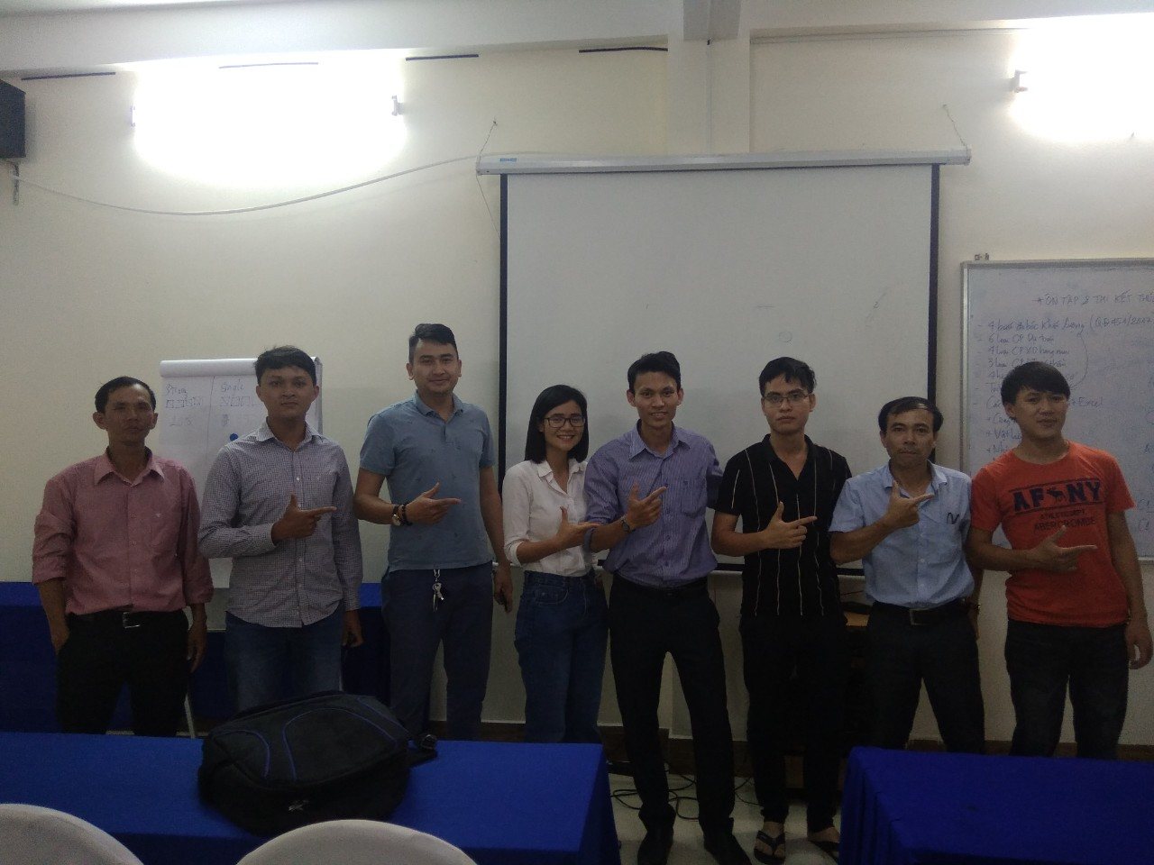 Học viên thực hành nghiệp vụ xây dựng tại lớp đào tạo – Đà Nẵng, 2019
